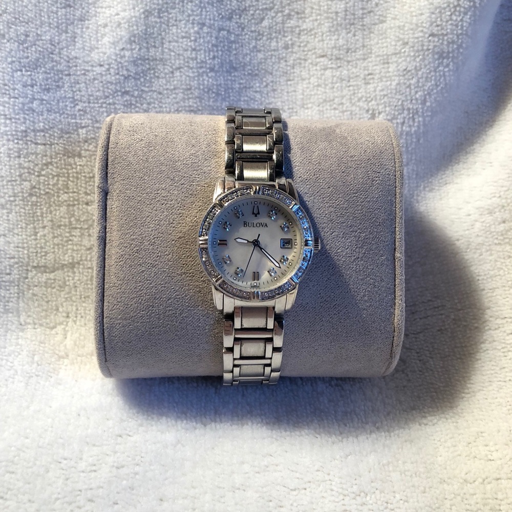 Bulova stainless steel wrist watch